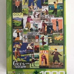 Golf Around the World 1000 Pc Puzzle NEW